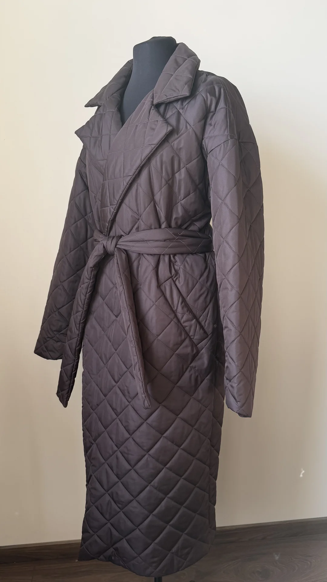 Стеганое пальто Robe утепленное демисезонное - миниатюра 3