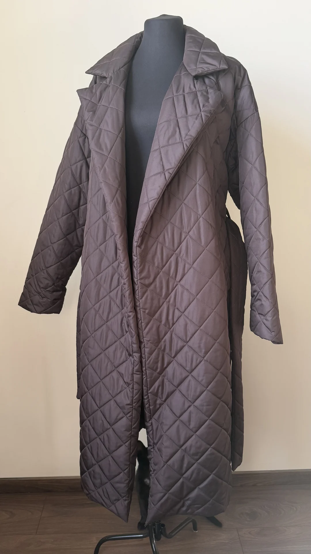 Стеганое пальто Robe утепленное демисезонное - миниатюра 6