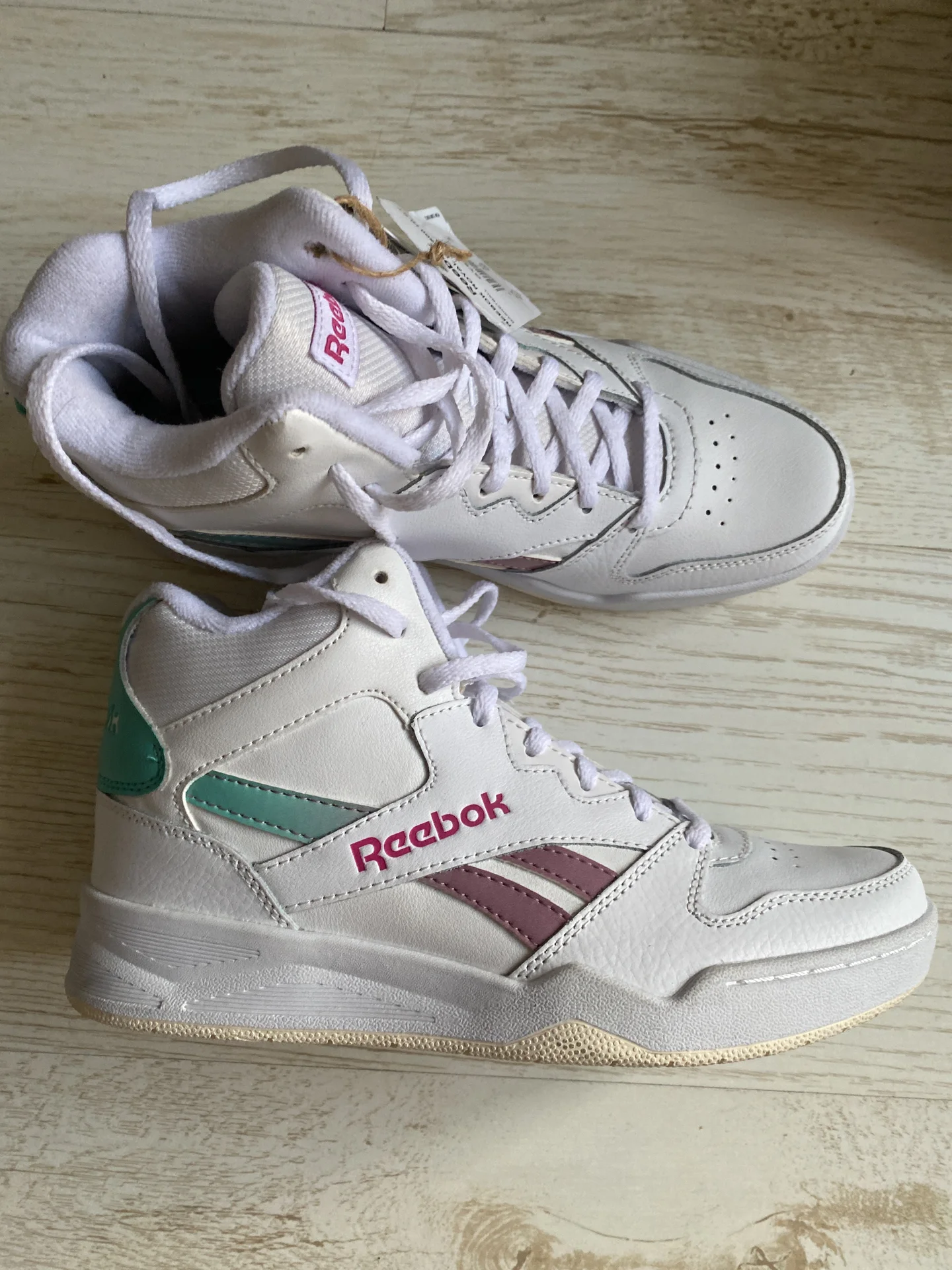 Reebok оригинал новые кроссовки высокие - миниатюра 7