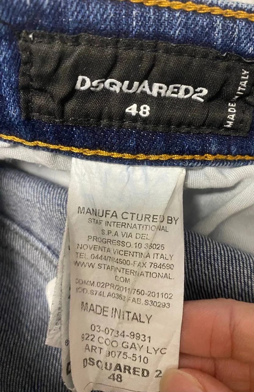 Джинсы Dsquared2 оригинал - миниатюра 4