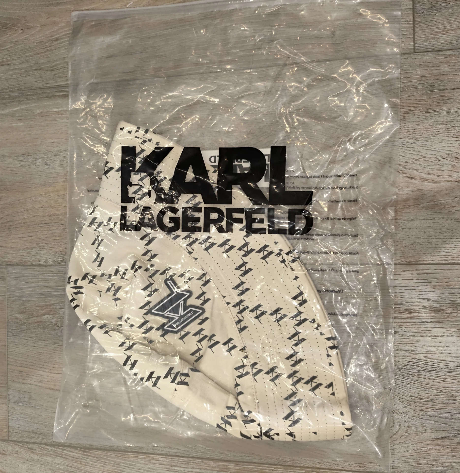 Karl Lagerfeld панама двусторонняя шляпа летняя - миниатюра 8