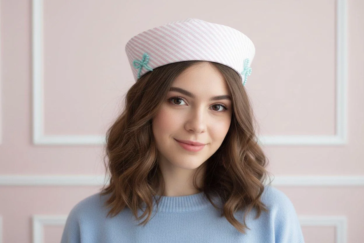 Шапочка моряка сейлор женская бескозырка панама - миниатюра 9
