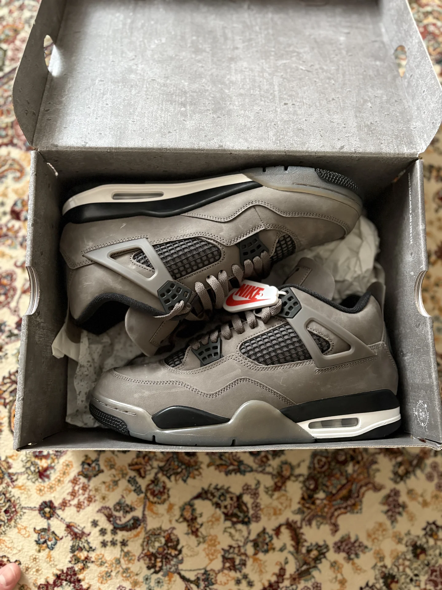 Nike air Jordan 4 cave stone - миниатюра 4
