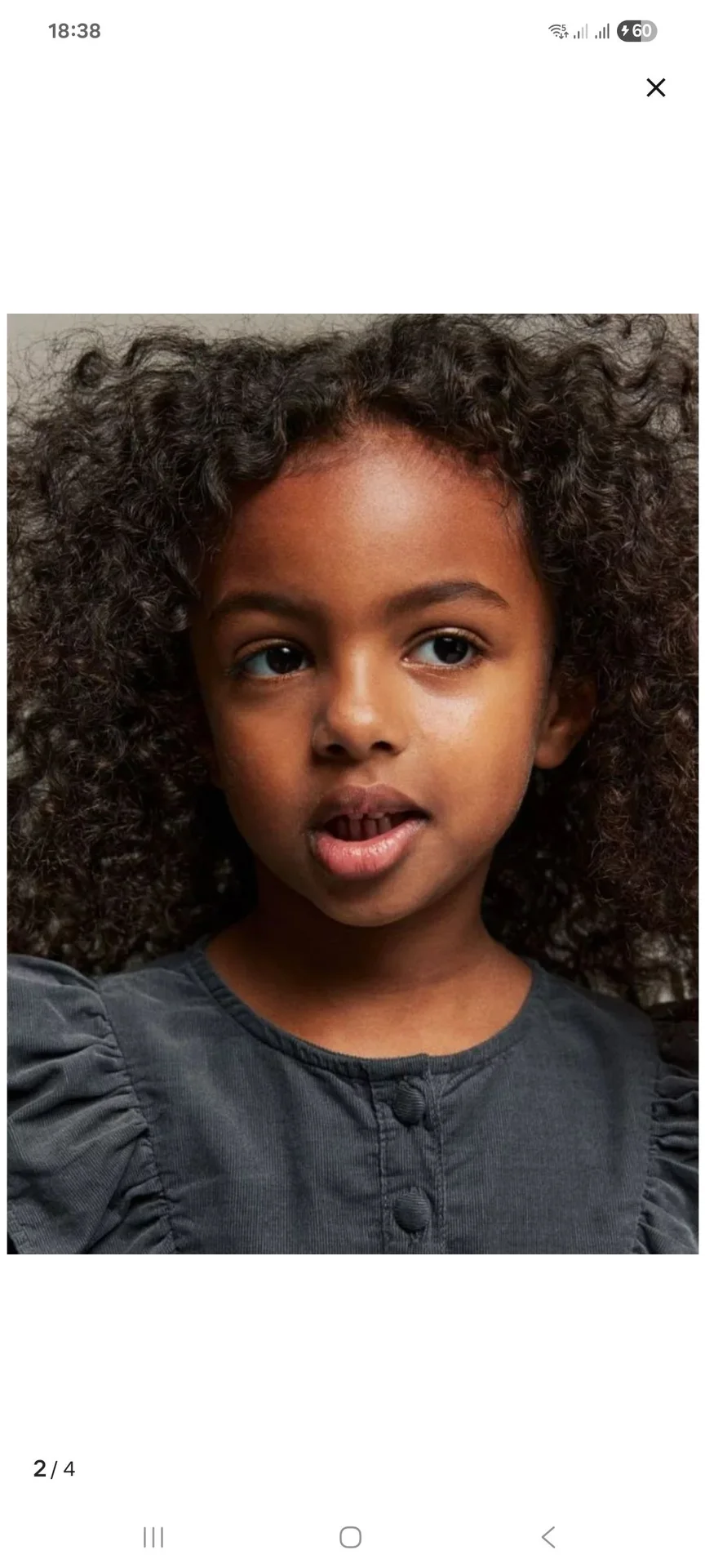 Платье H&M 122 см 6-7 лет микровельвет - миниатюра 4
