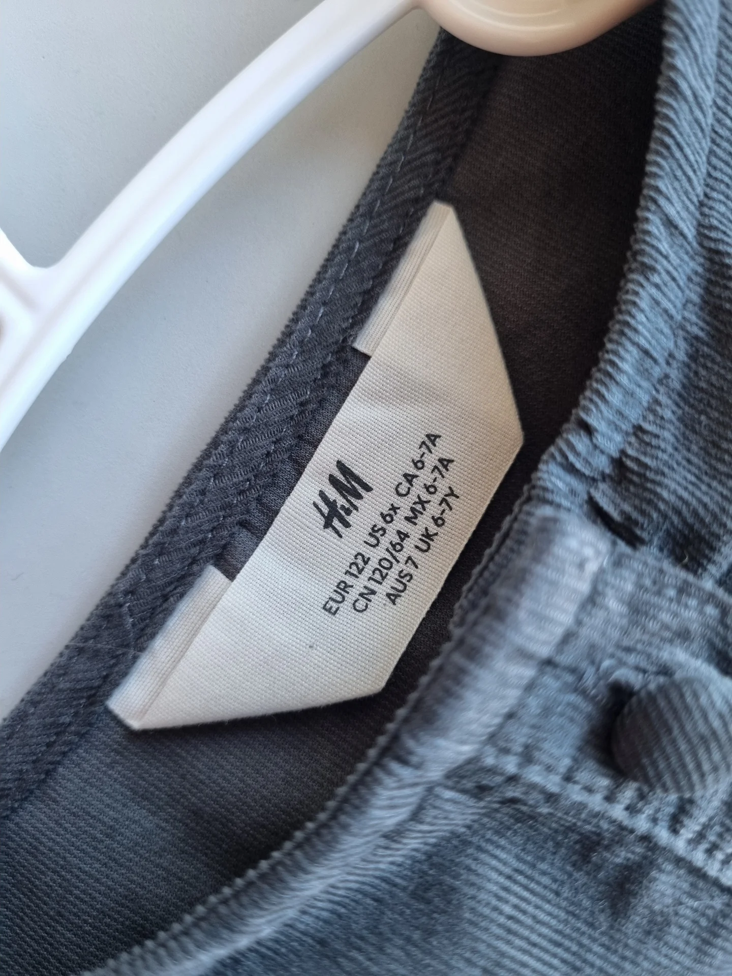 Платье H&M 122 см 6-7 лет микровельвет - миниатюра 9