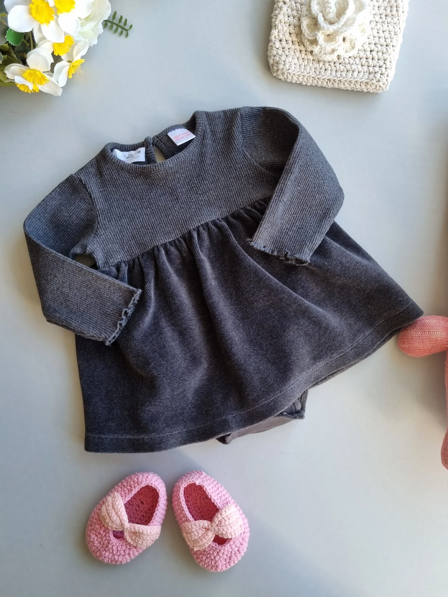 Платье боди Zara 68см 3-6 месяцев - миниатюра 9