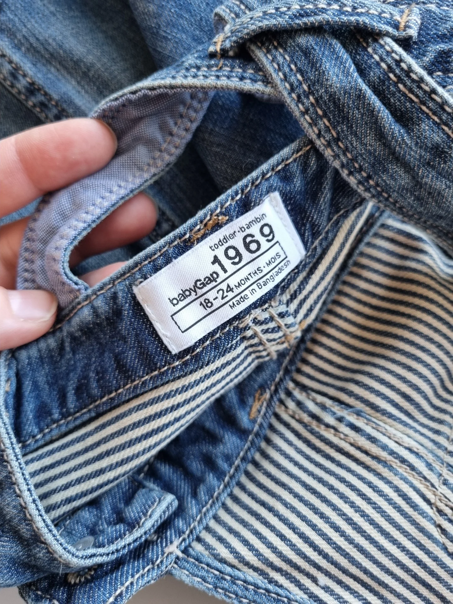 Сарафан Gap джинсовый 18-24 мес 86 см - миниатюра 4