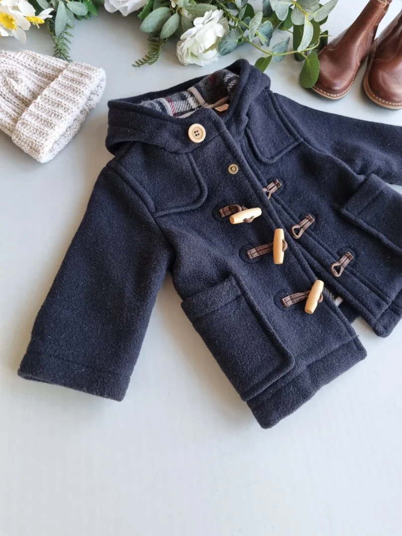 Пальто дафлкот Zara на 8 - 12 месяцев - миниатюра 2