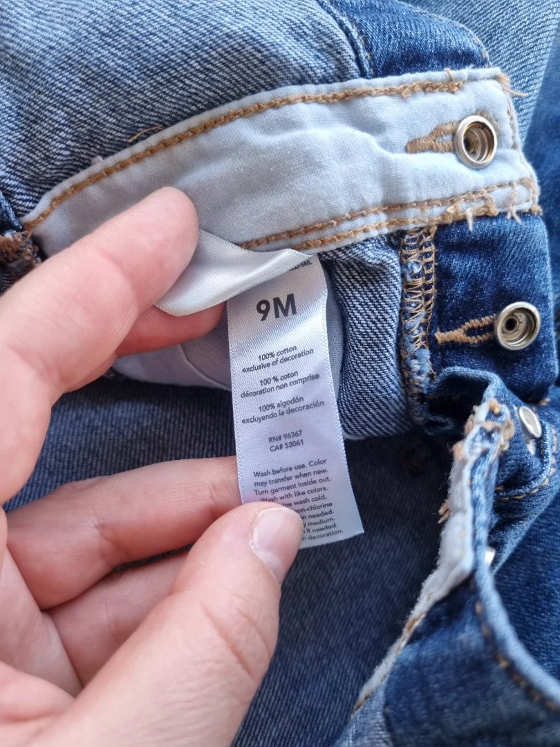 джинсовый комбинезон OshKosh B'gosh на девочку 9 мес - миниатюра 9
