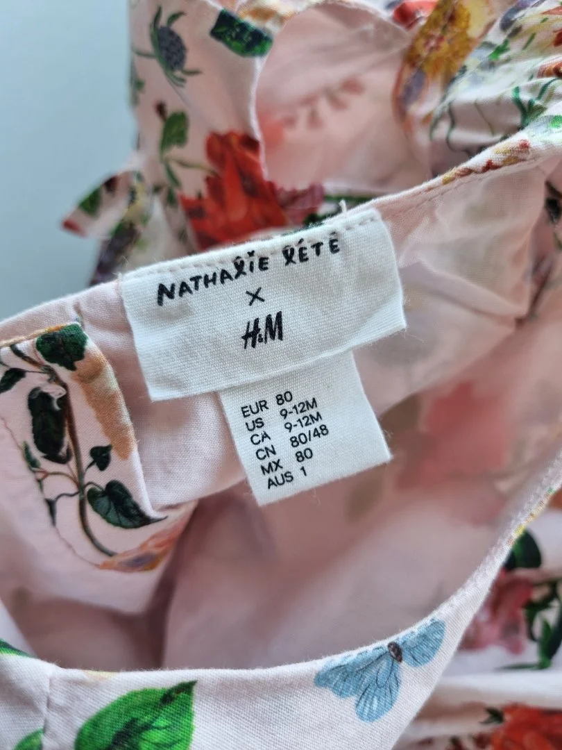 Платье нарядное H&M 9-12 мес 80 см - миниатюра 6