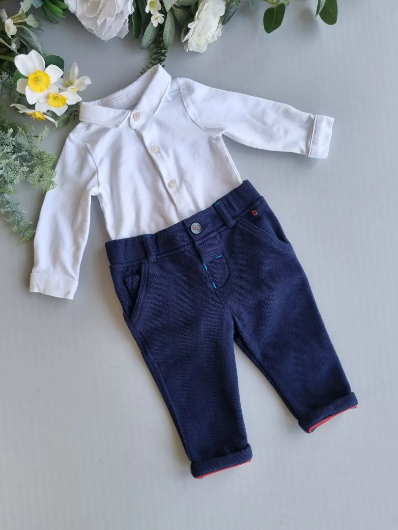 Брюки чиносы Baker by Ted Baker 3 - 6 мес 68см - миниатюра 7