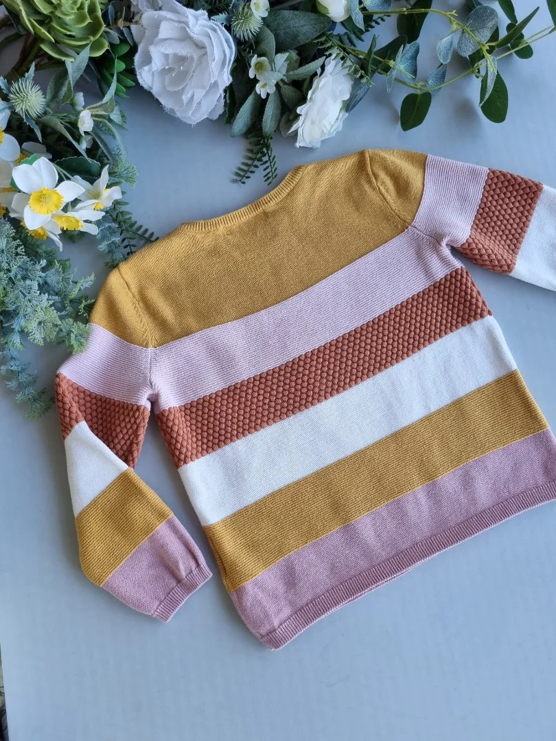 H&M вязаный джемпер на девочку, 98/104 см (2-4 года) - миниатюра 4
