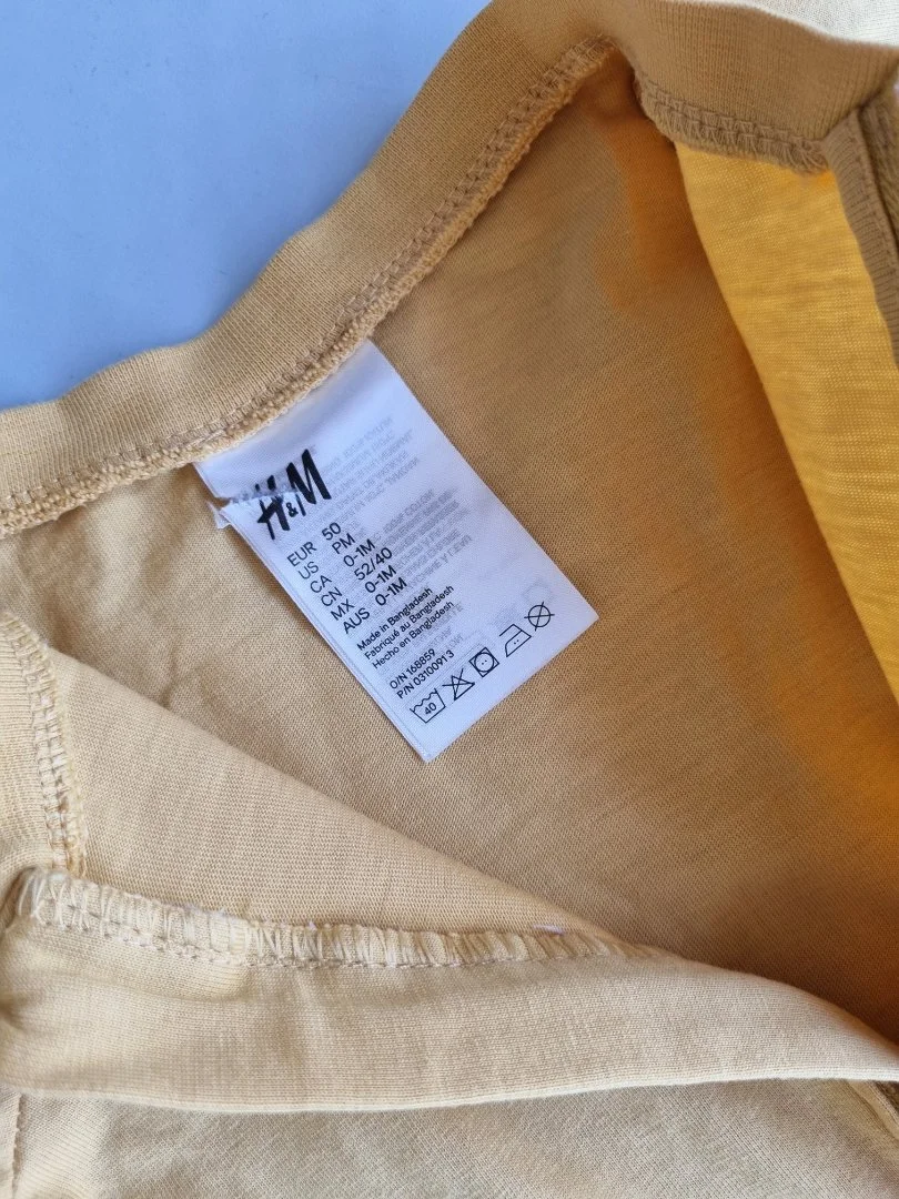 Комбинезон слип H&M для новорожденных - миниатюра 2