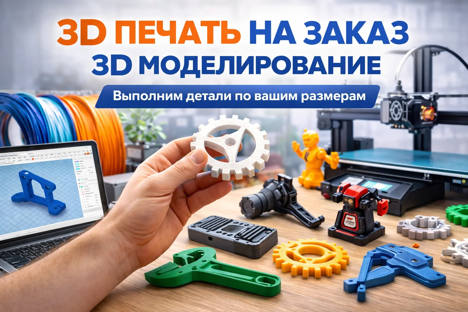 3D печать на заказ | 3D моделирование | Изделия по - изображение 1