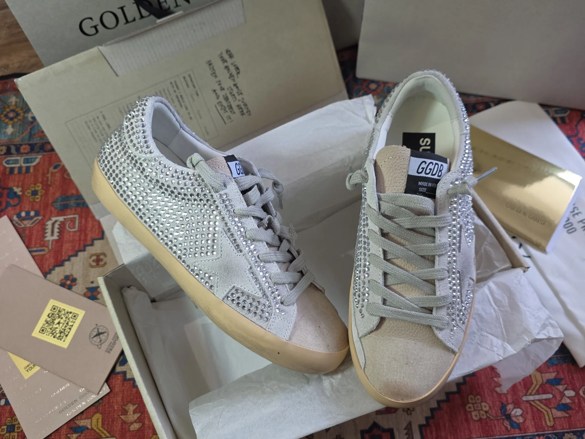 Кеды Golden Goose swarovski 39 - изображение 1