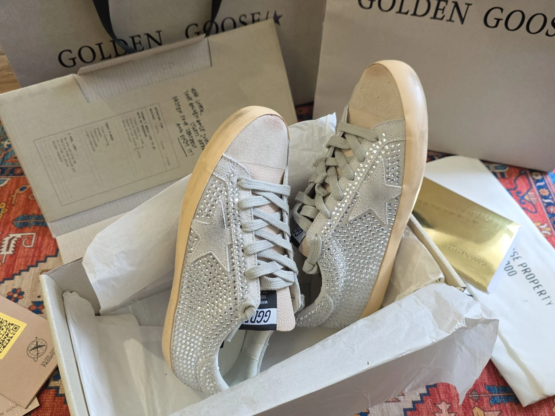 Кеды Golden Goose swarovski 39 - миниатюра 2