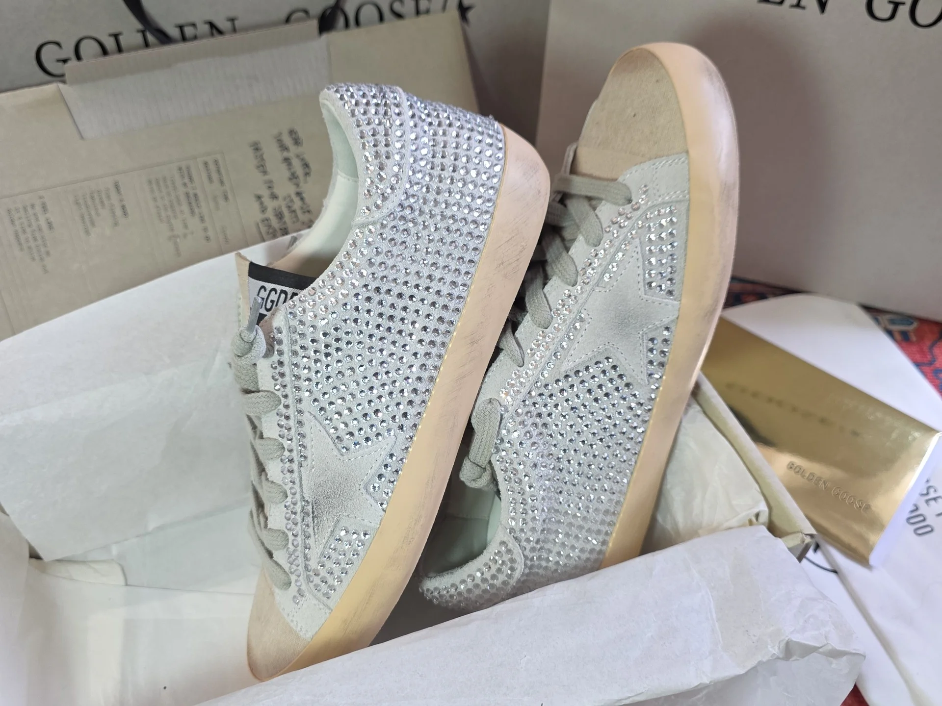 Кеды Golden Goose swarovski 39 - миниатюра 3