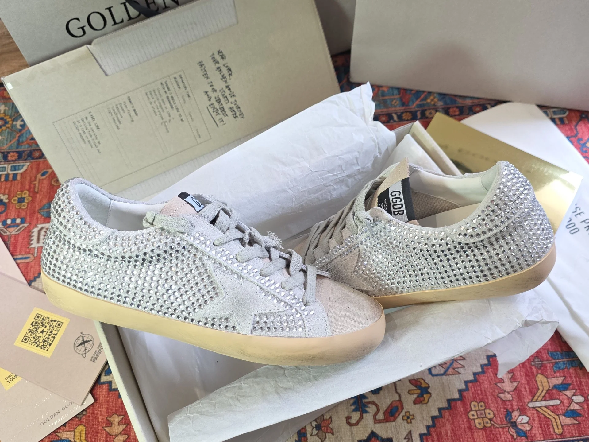 Кеды Golden Goose swarovski 39 - миниатюра 5