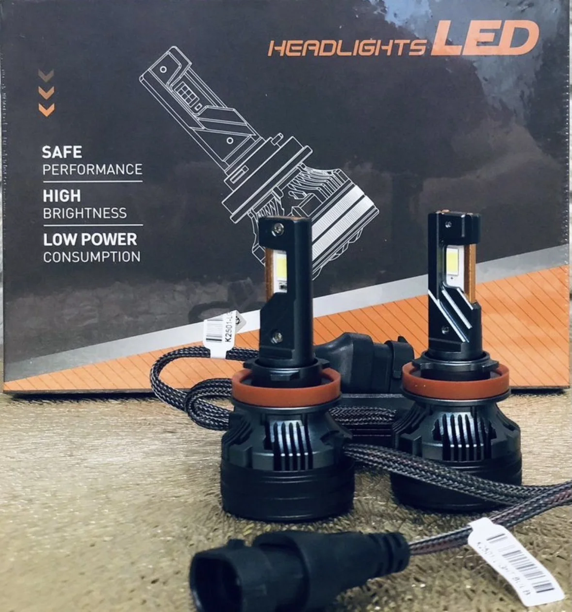 Автолампы LED H7 2 шт. по 85W/12-24V - изображение 1