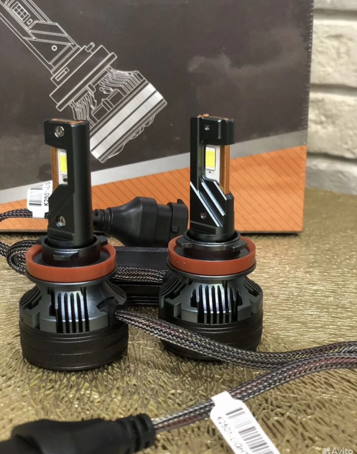 Автолампы LED H7 2 шт. по 85W/12-24V - миниатюра 2
