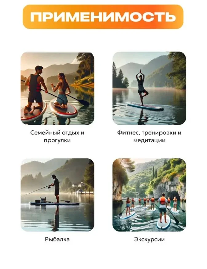 Новая Sup доска Walaw GreenWave - миниатюра 6