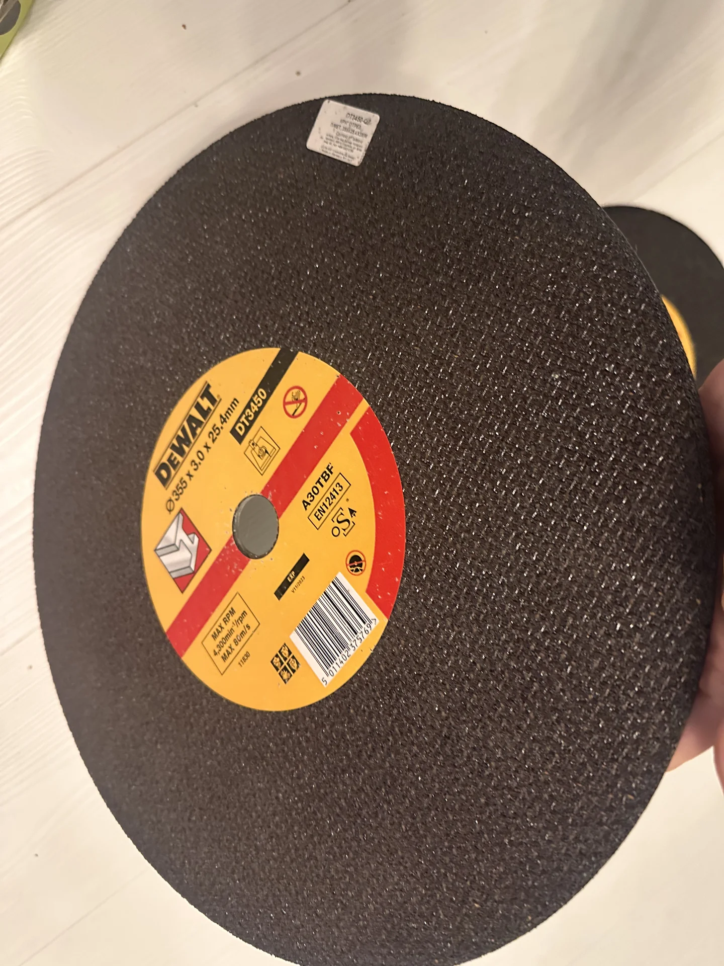 Круг отрезной dewalt DT3450, по металлу - миниатюра 6