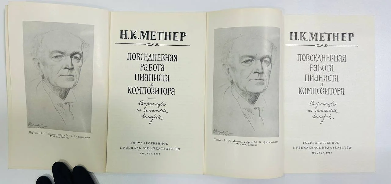 Книга Н.К. Метнер Повседневная работа пианиста и композитора 1963 год - миниатюра 2