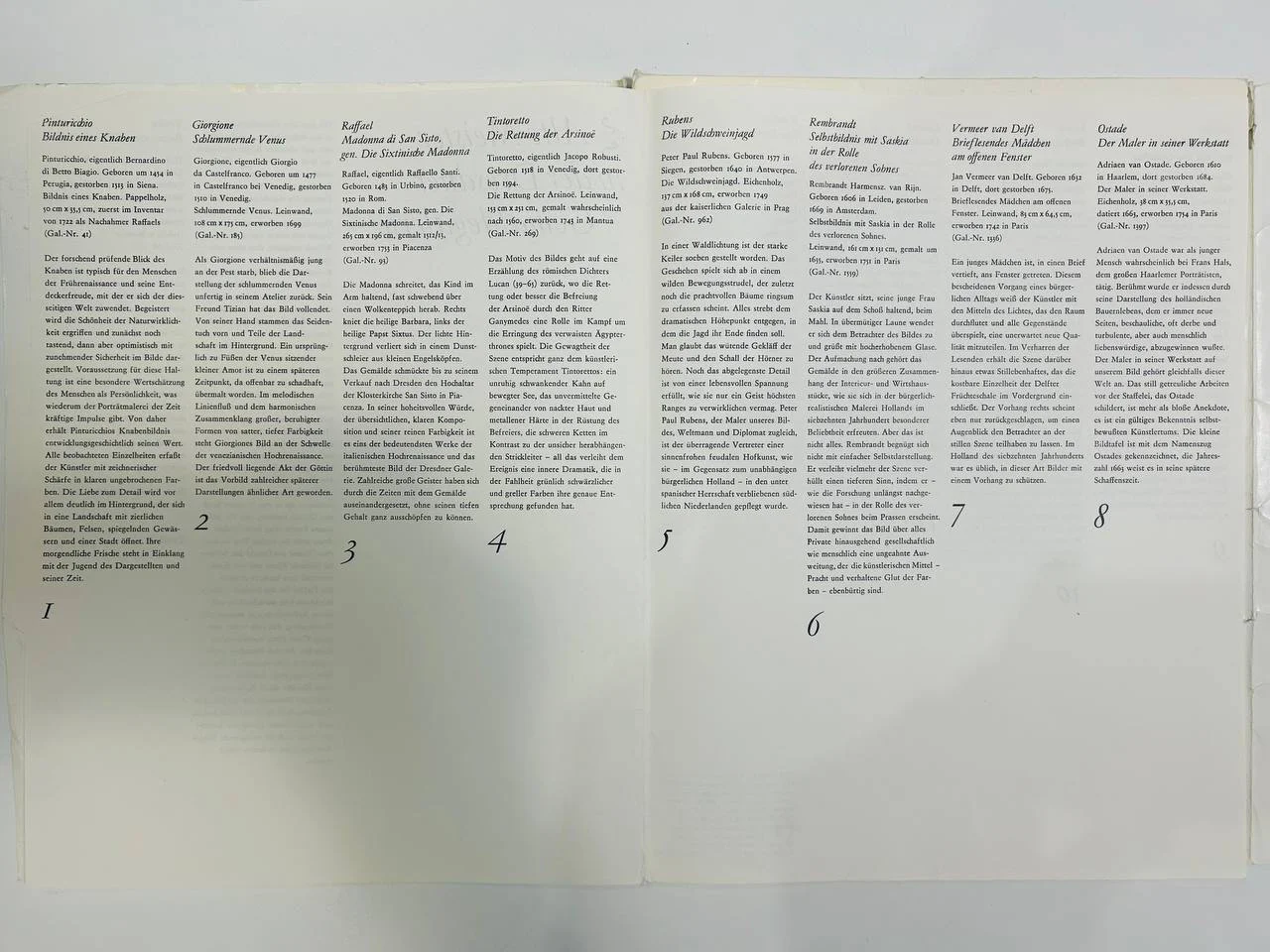Книга Альбом Gemaldegalerie Alte Meifter 12 репродукций 1978 год - миниатюра 3