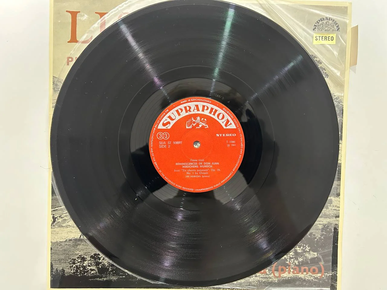 Винил Ференц Лист Consolations Supraphon Чехословакия SUA ST 50897 - миниатюра 6
