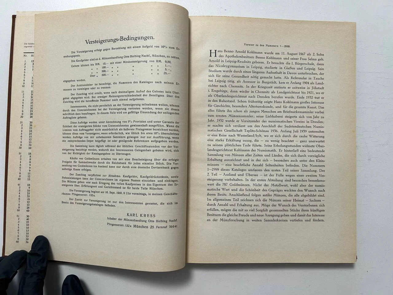 Каталог монет Versteigerungs Katalog 80 GoldmUnzen 16 September 1940 Munzenhandlung Otto Helbing - миниатюра 4