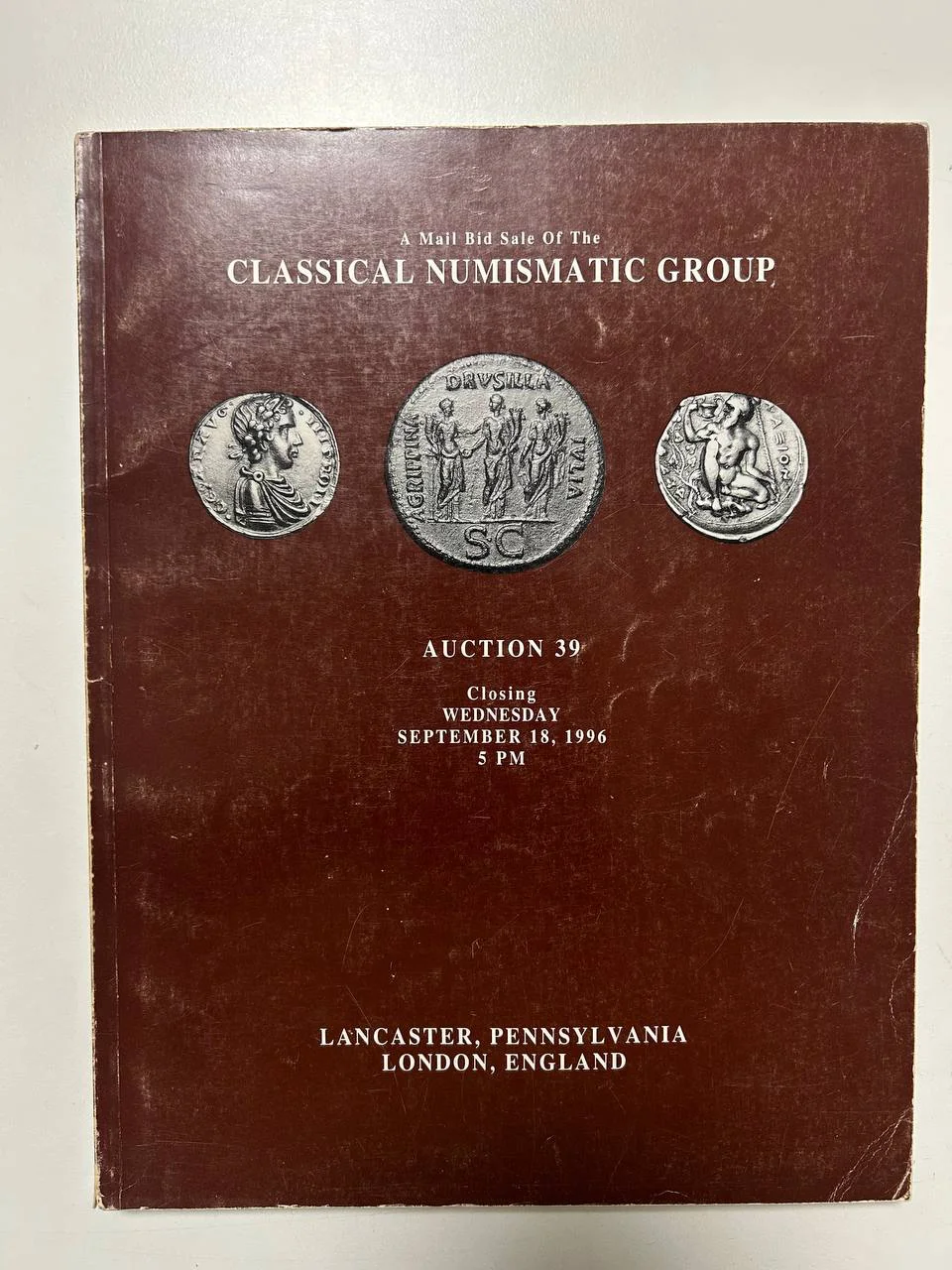 Каталог монет №39 Classical Numismatic Group 1996 England - изображение 1