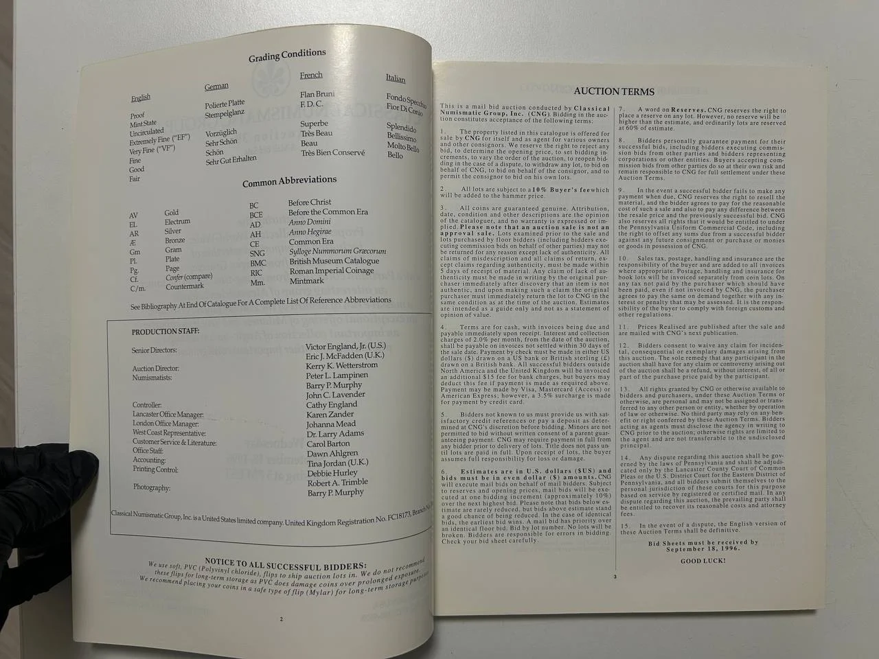 Каталог монет №39 Classical Numismatic Group 1996 England - миниатюра 3