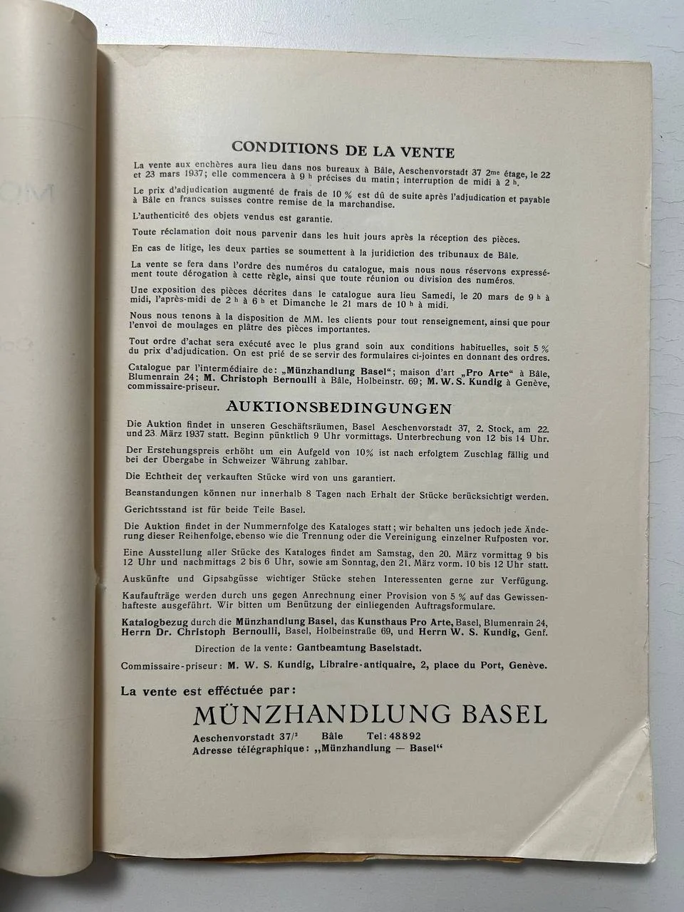 Каталог монет MUNZHANDLUNG BASELVente publique N 8  MONNAIES GRECQUES ROMAINES 23 Mars 1937 Basel - миниатюра 2