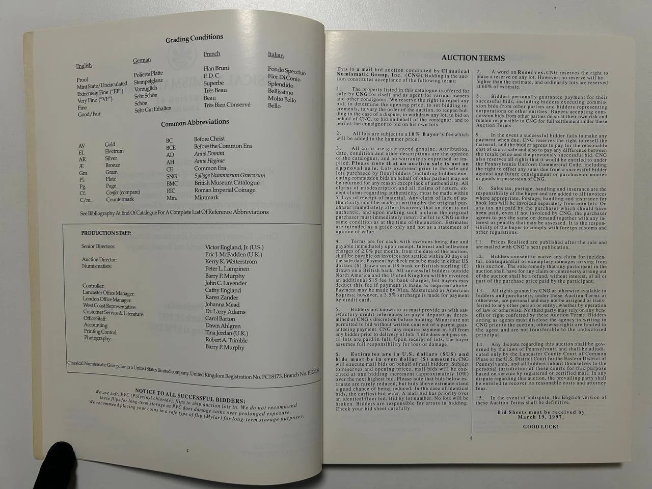 Каталог монет №41 Classical Numismatic Group 1997 England - миниатюра 3