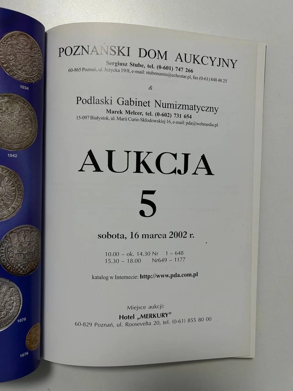 Каталог монет №5 Poznanski Dom Aukcyjny 2002 г. Польша - миниатюра 3