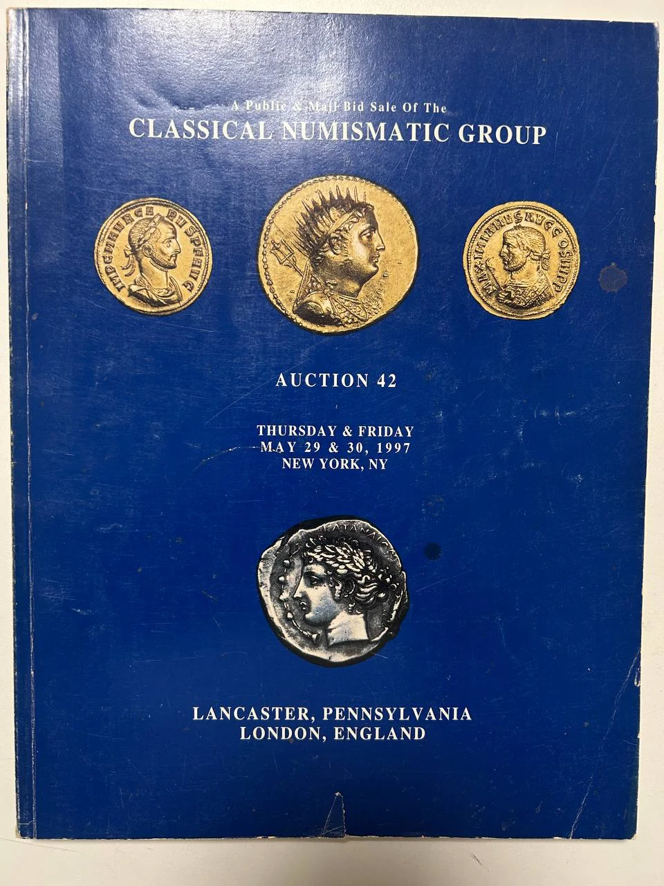 Каталог монет №42 Classical Numismatic Group 1997 England - изображение 1