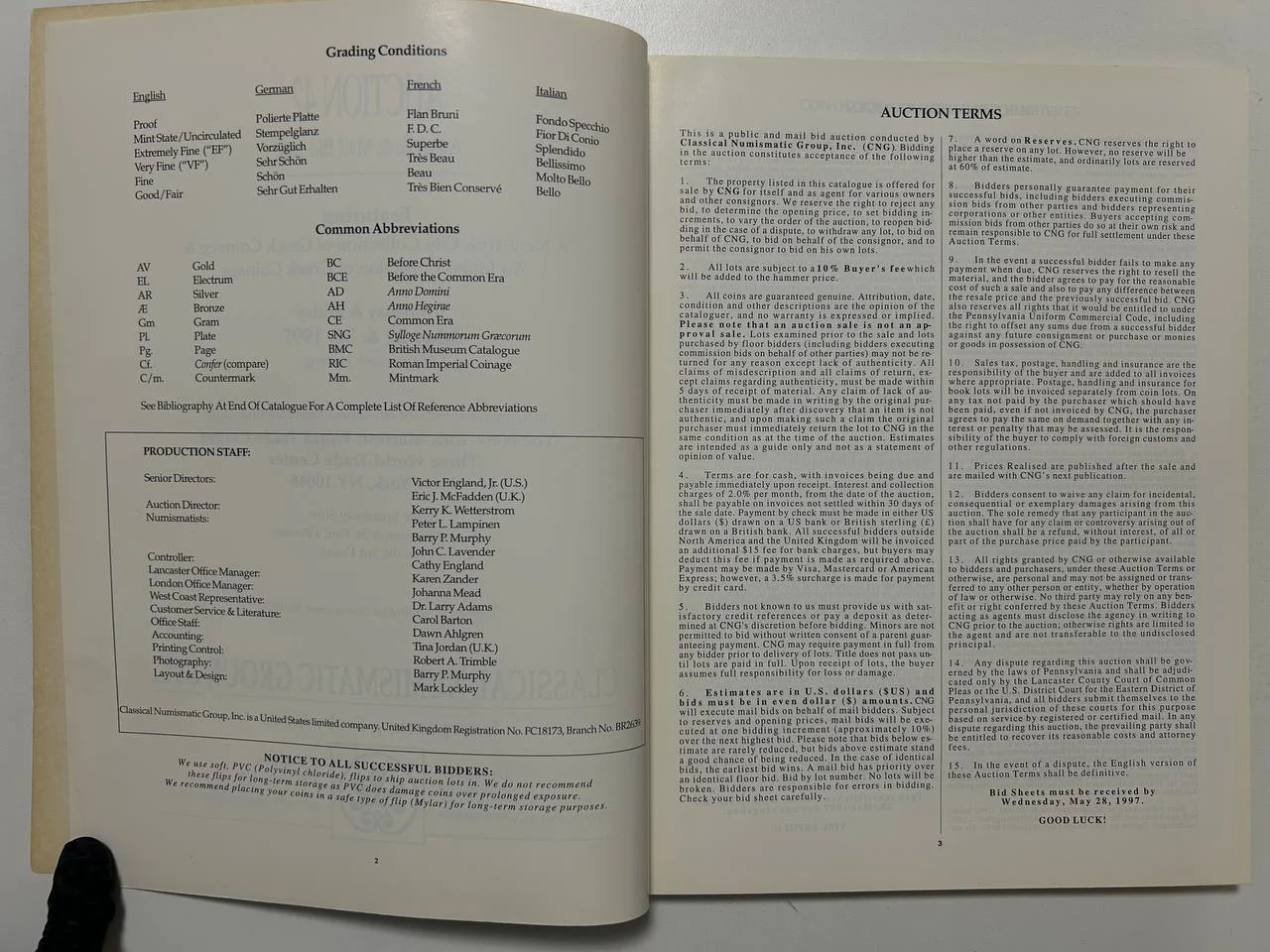 Каталог монет №42 Classical Numismatic Group 1997 England - миниатюра 3