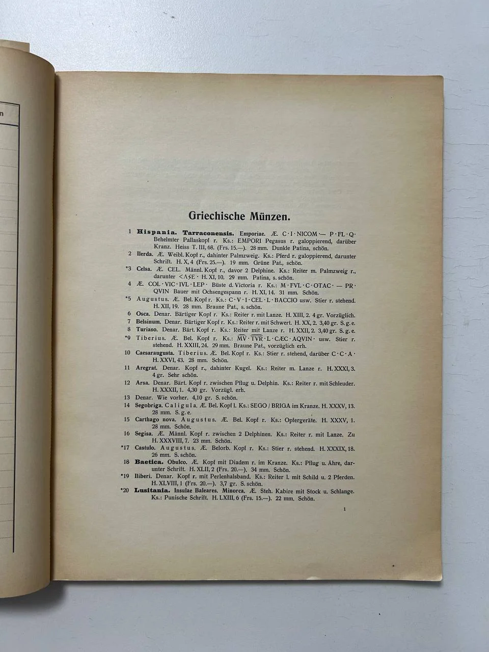 Каталог монет Sally Rosenberg, Frankfurt VERSTEIGERUNGS-KATALOG NR. 72 11 июля 1932 год - миниатюра 5