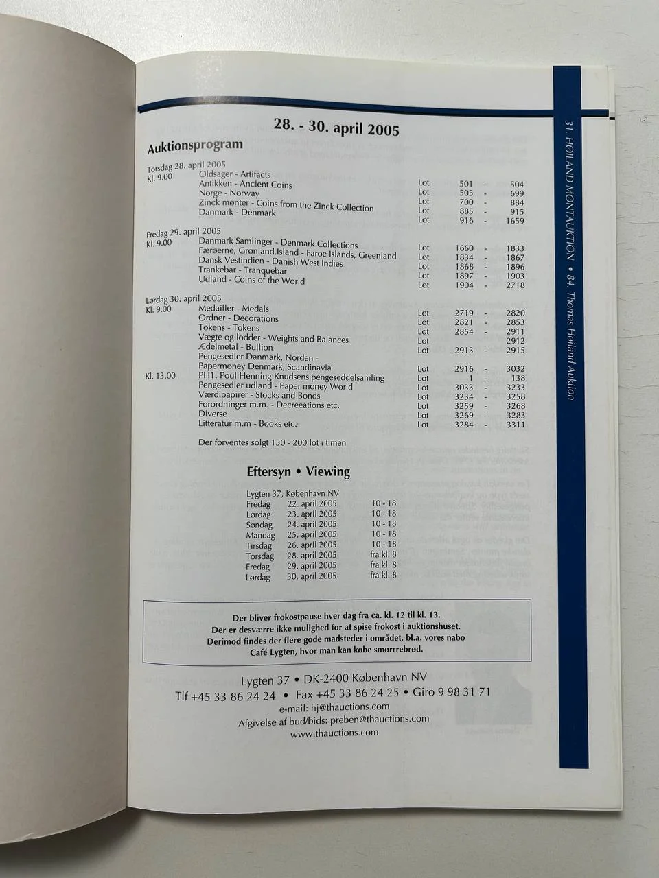 Каталог монет 31. THOMAS HOILAND MONTAUKTION 28.-30. MAJ 2005 LYGTEN KOBENHAVN - миниатюра 2