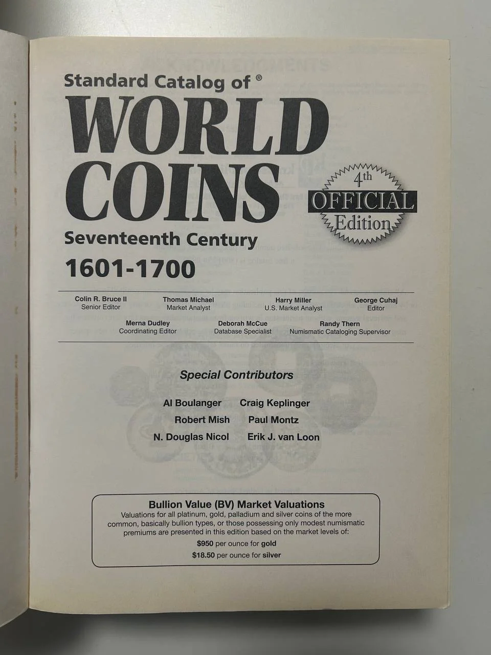 Каталог монет Krause Standard Catalog of World Coins 17th Century 1601-1700 4-th edition - миниатюра 2