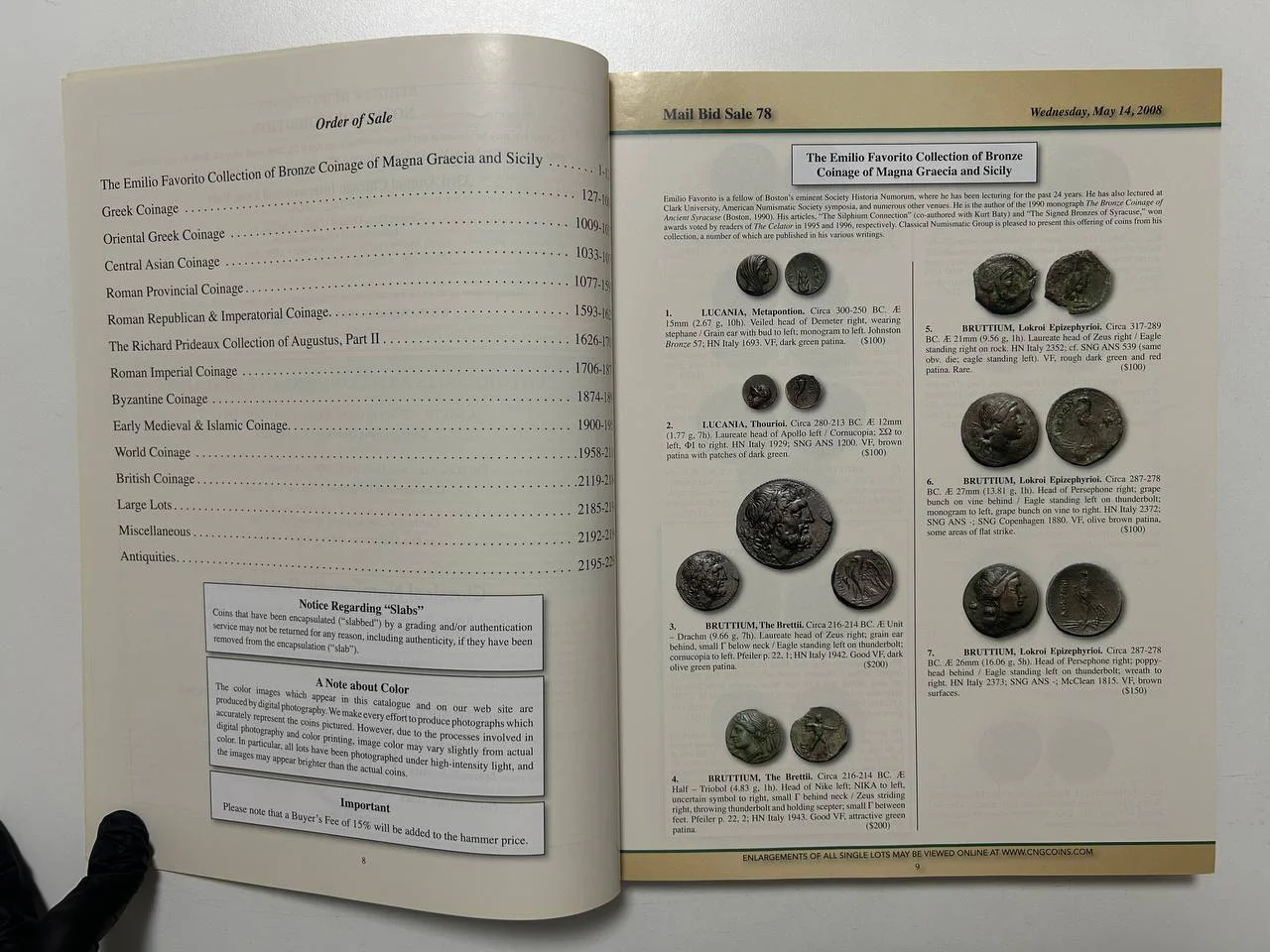 Каталог монет №78 Classical Numismatic Group 2008 England - миниатюра 4
