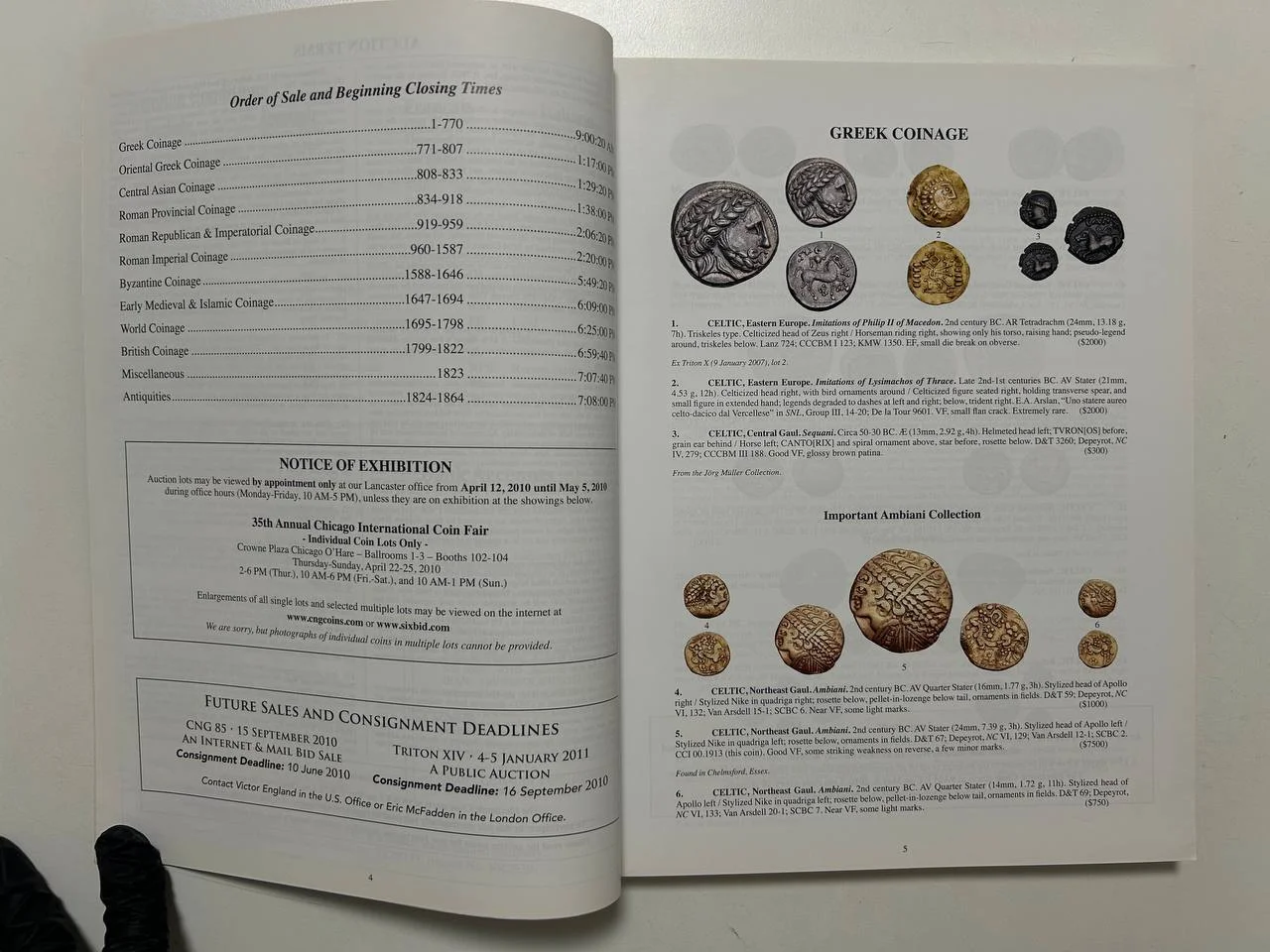 Каталог монет №84 Classical Numismatic Group 2010 England - миниатюра 4