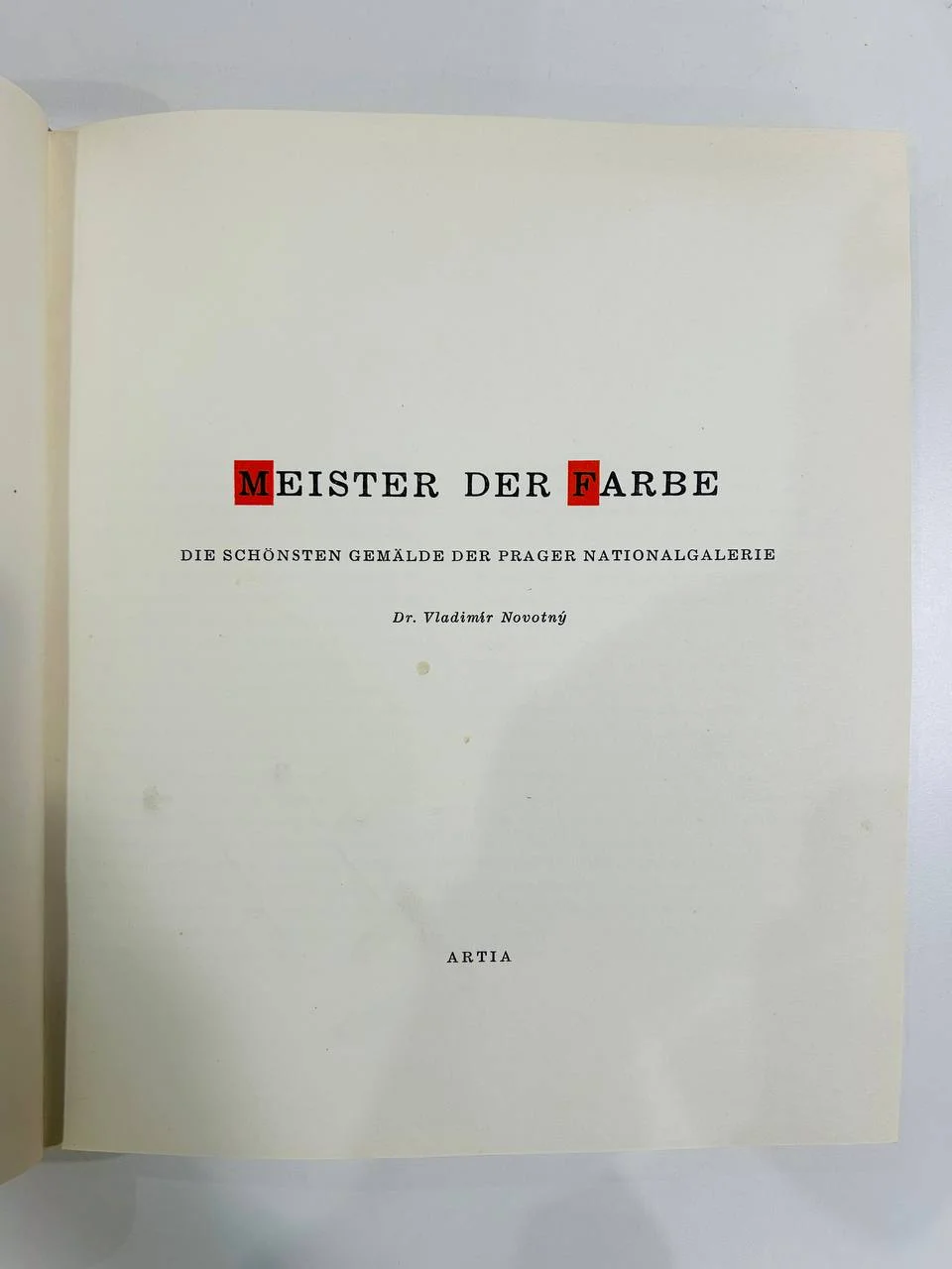 Книга Meister der Farbe Vladimir Novotny 1959 год - миниатюра 4