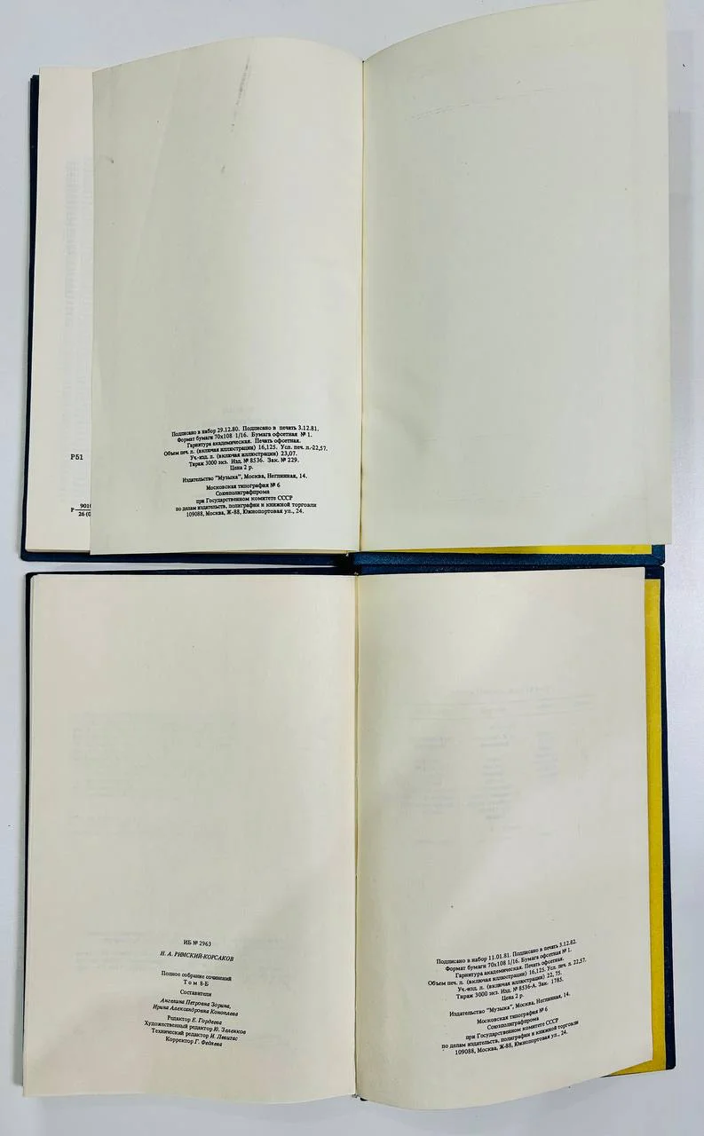 Книга Римский-Корсаков Полное собрание сочинений VIII А Б 1981 год - миниатюра 8