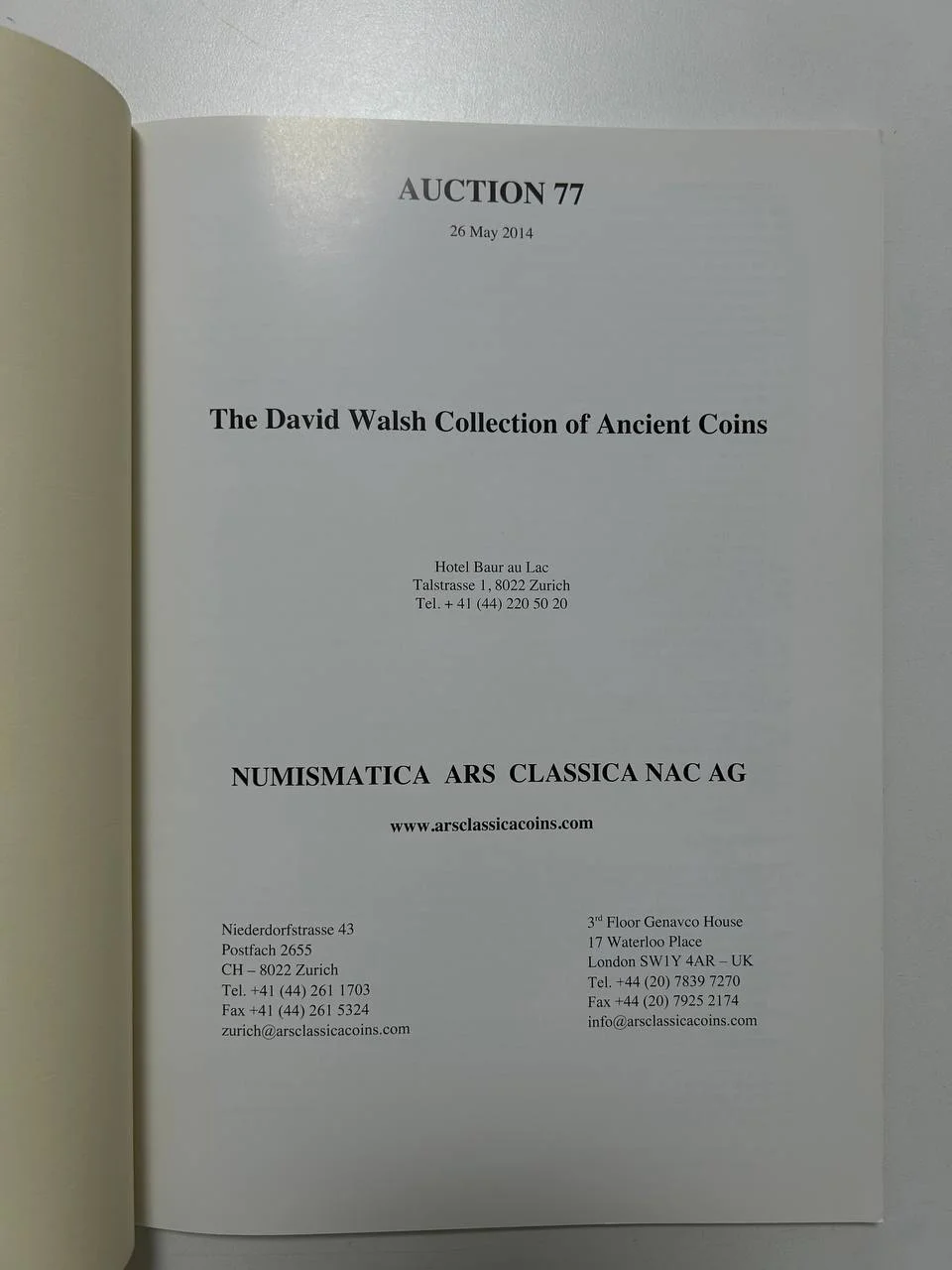 Каталог монет №77 Numismatica Ars Classica ancient coins 2014 - миниатюра 2