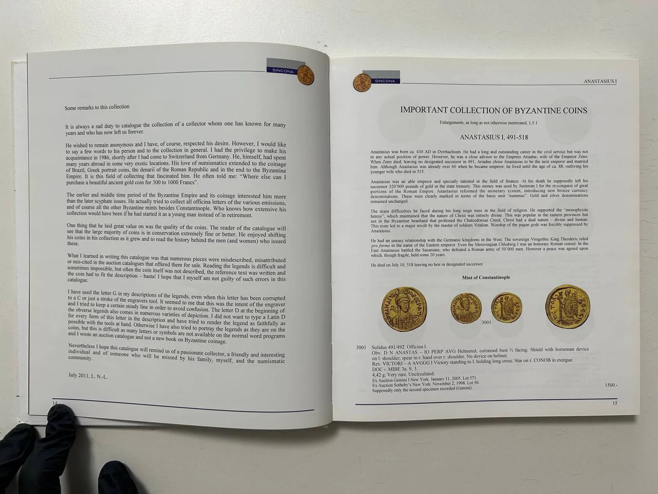 Каталог монет Important Collection of Byzantine Coins Auction 3 Sincona AG 25 October 2011 Zurich - миниатюра 3