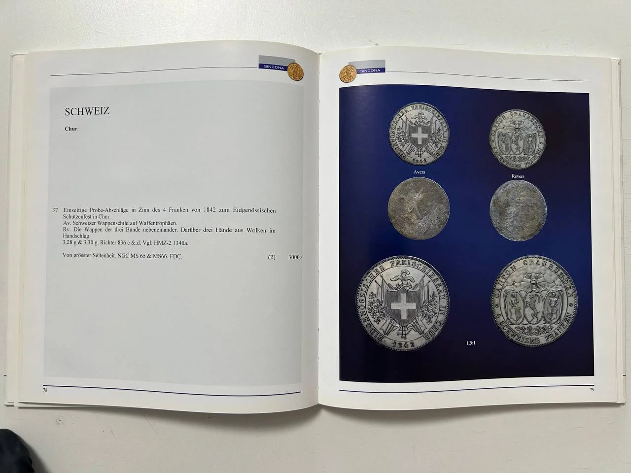 Каталог монет Numismatic Rarities Auction 5 Sincona AG 23 May 2012 Zurich - миниатюра 5