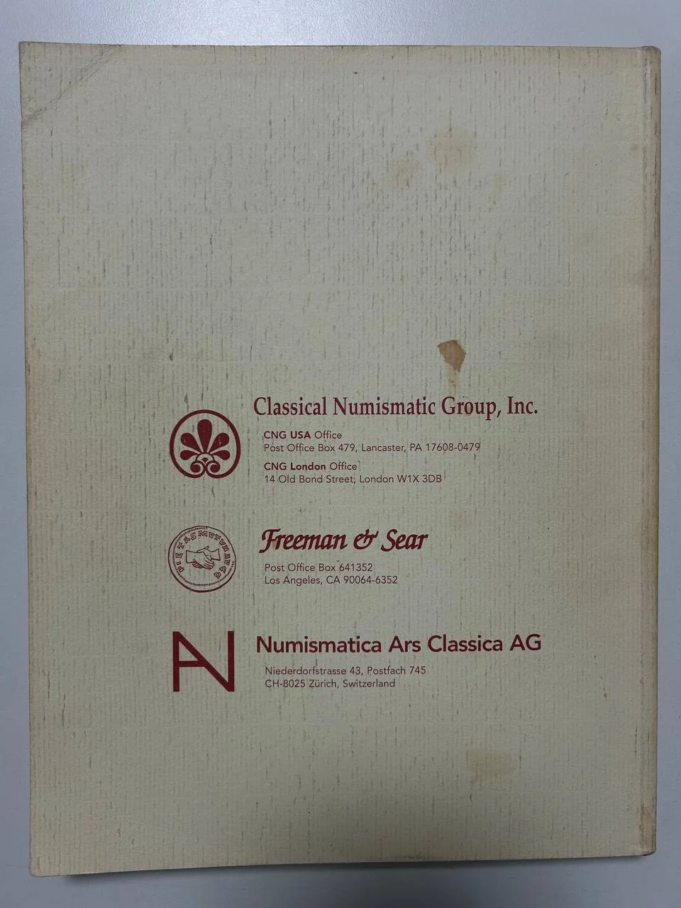 Каталог монет №1 Triton 1997 USA Classical Numismatic Group - миниатюра 8
