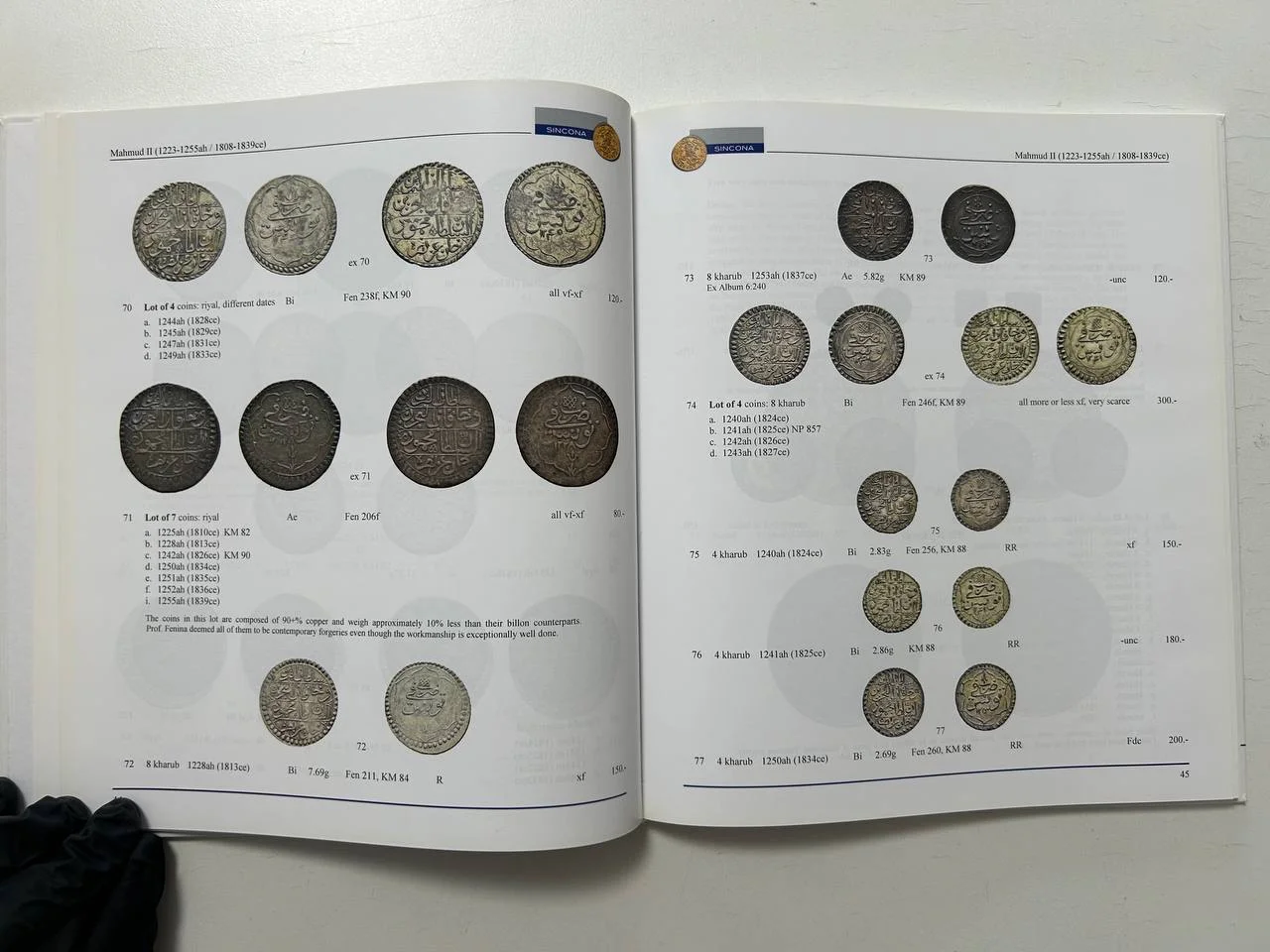 Каталог монет Tunisian Coins Medals Miller Collection Auction 31 Sincona AG 24 October 2016 Zurich - миниатюра 5
