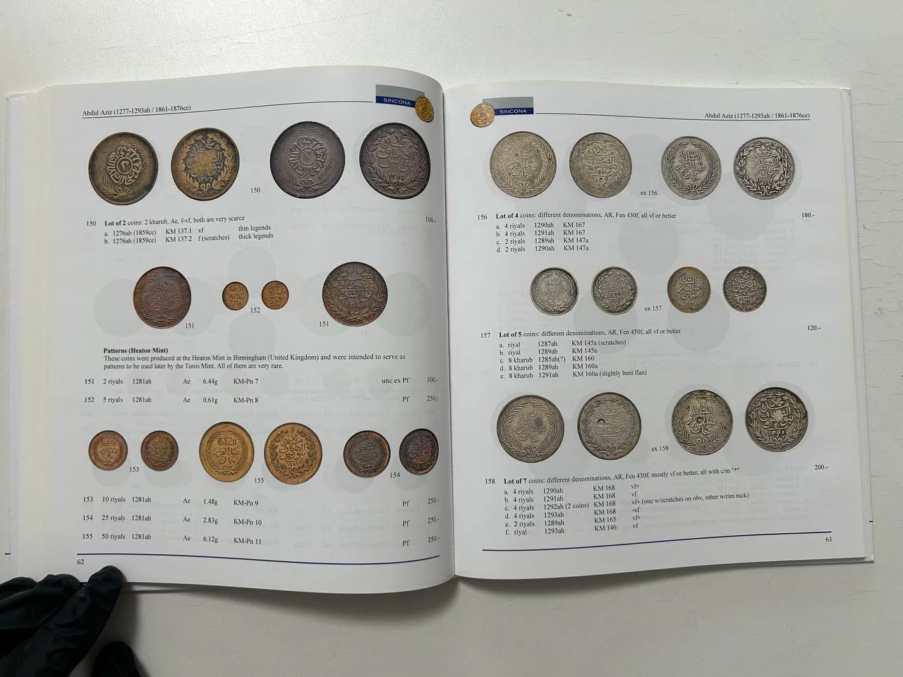 Каталог монет Tunisian Coins Medals Miller Collection Auction 31 Sincona AG 24 October 2016 Zurich - миниатюра 6